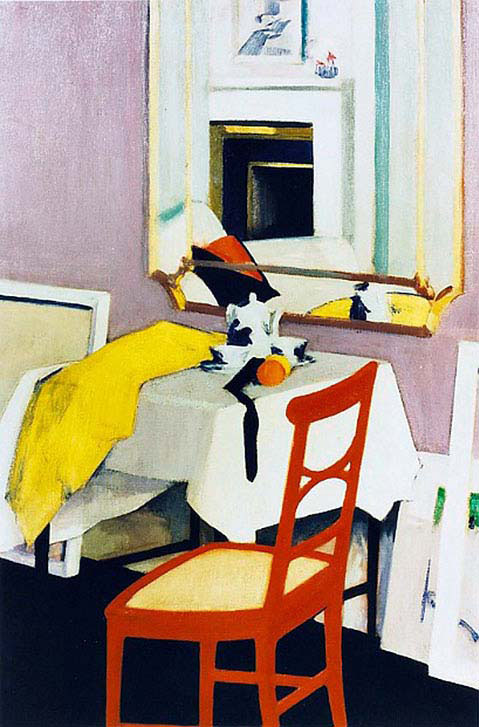 Interior with a Red Chair